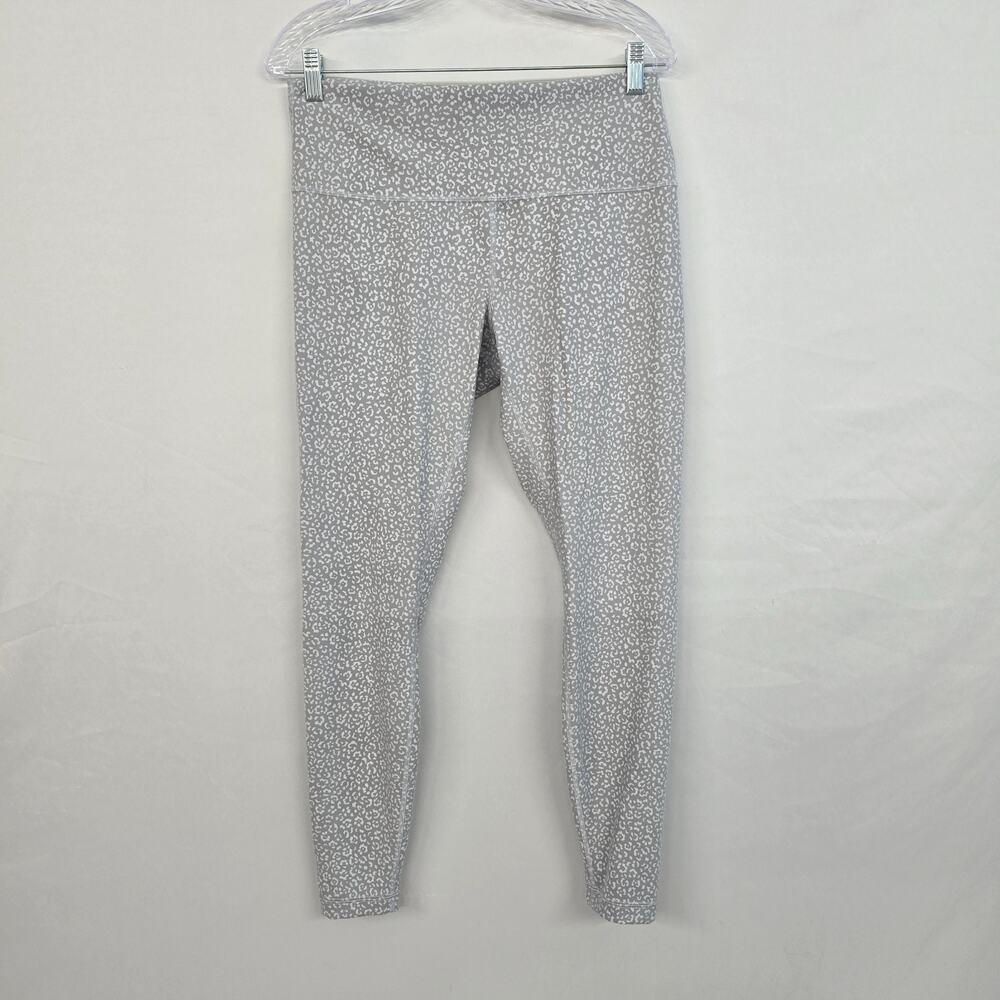 Lululemon Wunder Train High Rise Tight 28" Women's 14  Leopard Daisy Multi EUC